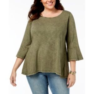 Style & Co. Womens Plus Size 1X High-Low Hem